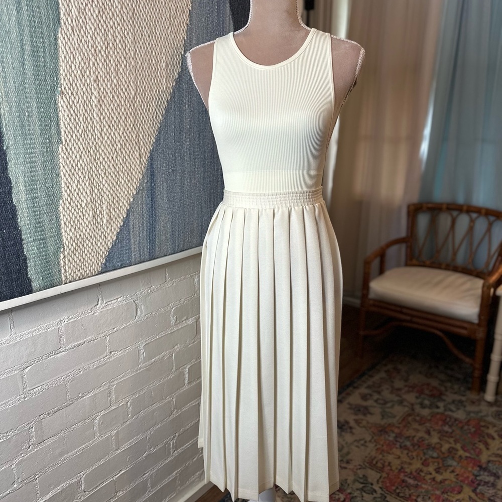 Princess Polly Creamy Ivory Ribbed Low Side Bralette/Tank Top - Picture 7 of 9